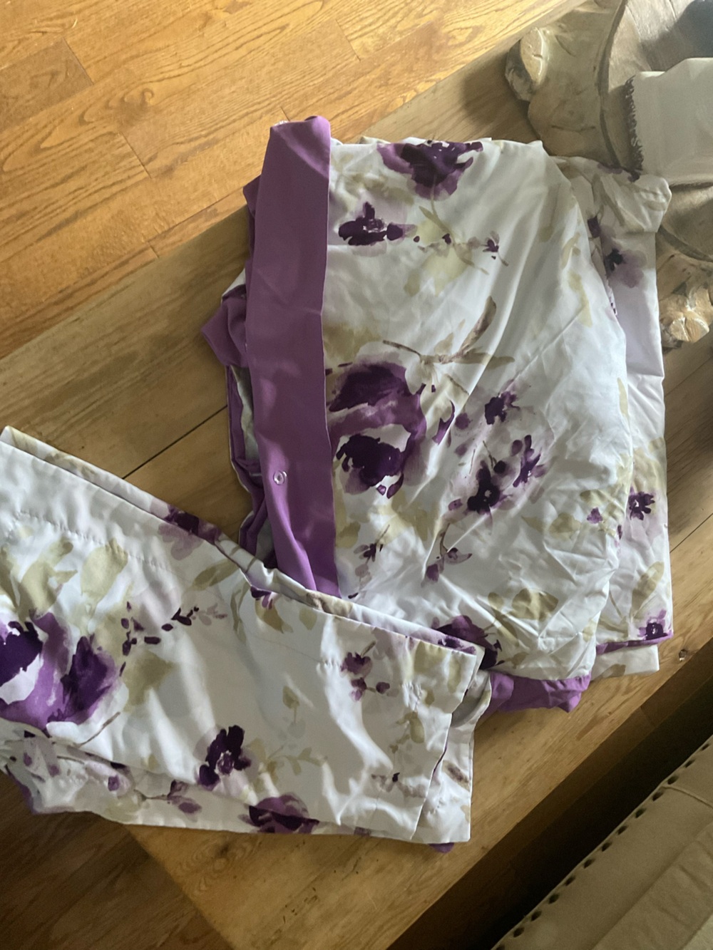 🤑 SALE. Purple Floral Duvet cover and Shams - King size